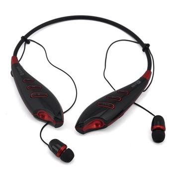 Wireless Neckband Bluetooth Stereo Headset with FM Function - S740T - Hitam-Merah  