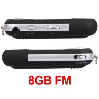 WiseBuy Mini 8GB LCD MP3 Player FM Radio 8G USB Flash Drive Disk Microphone + Earphone (Intl)  