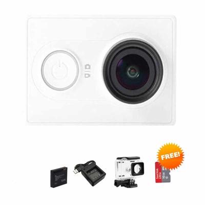 Xiaomi Basic Action Cam - Putih + Free Housing + Battery + Charger + Sandisk 16 GB
