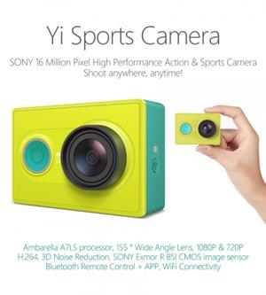 Xiaomi YI Sport Camera Green 16MP WIFI (free MMC 8Gb)