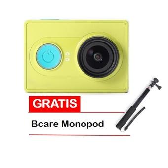 Xiaomi Yi Action Camera - 16 MP - Kuning + Gratis Bcare Monopod  