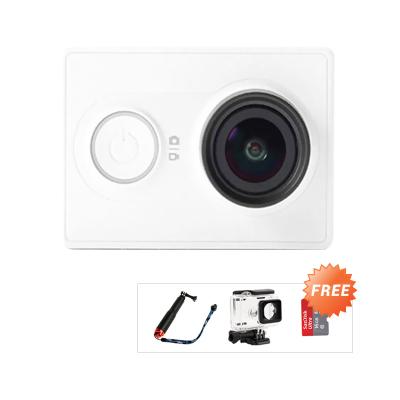 Xiaomi Yi ActionCam - White + Free Ultra 16 + Underwater Case +3rd Party Pole 19