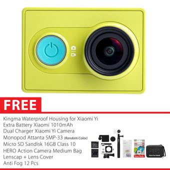 Xiaomi Yi Combo Exclusive Action Camera Original - Hijau + Gratis Paket Hadiah  