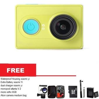 Xiaomi Yi Combo Extreme Action Camera Original - Hijau + Gratis Paket Hadiah  