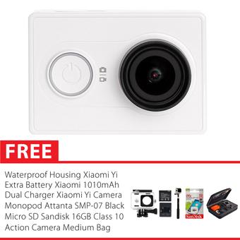 Xiaomi Yi Combo Extreme Action Camera Original - Putih + Gratis Paket Hadiah  