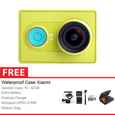 Xiaomi Yi Combo Original Green Action Camera [16 MP] + Paket Accessories