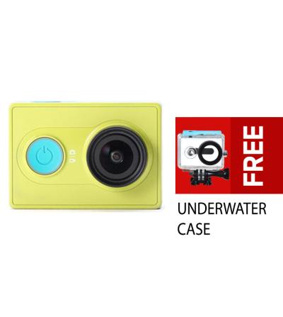 Xiaomi Yi Kamera video Action Cam - Hijau + Underwater Case