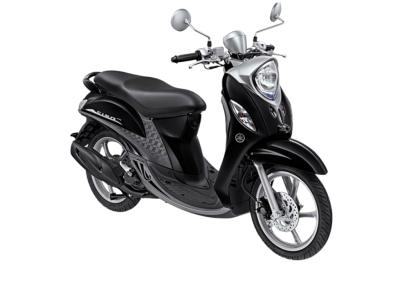Yamaha Fino Premium FI Black Silver Sepeda Motor [OTR Surabaya]