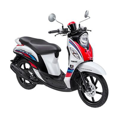 Yamaha Fino Sporty FI Neo White Sepeda Motor [OTR Surabaya]