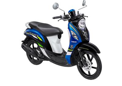 Yamaha Fino Sporty FI Sporty Blue Sepeda Motor [OTR Kalimantan Timur]