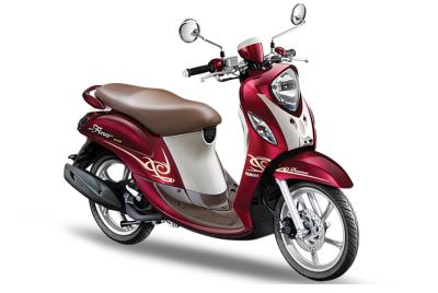Yamaha New Fino 125 Premium FI Red Berry Latte Sepeda Motor [OTR Jawa Tengah]