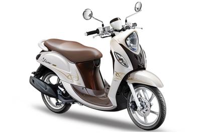 Yamaha New Fino 125 Premium FI White Capuccino Sepeda Motor [OTR Jawa Tengah]