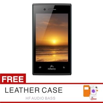 iCherry C229X PDA - Hitam + Gratis Leather Case + Handsfree  