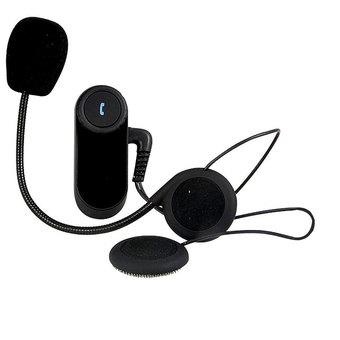 niceEshop GPS Interphone Bluetooth Motorbike Helmet Intercom Headset 800m UK Plug (Black)  