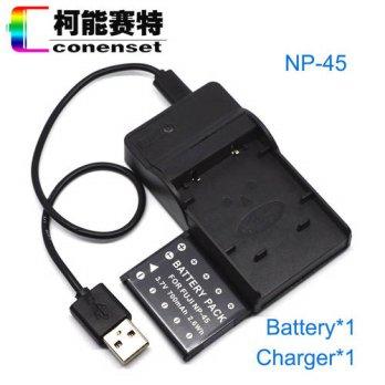 [globalbuy] 1 Battery + 1 USB Charger for OLYMPUS u5000 u60 u700 u7000 u840 u7010 u730 u74/2959603