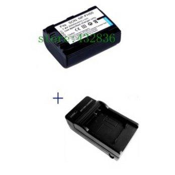 [globalbuy] 1pcs 2000mAh NP-FH50 NP FH50 NPFH50 camera Battery + Charger For Sony FH70 FH1/1583297