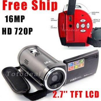 [globalbuy] 2.7'' TFT LCD 16x Digital ZOOM Video Digital Camera Professional Photo Camera /2512390