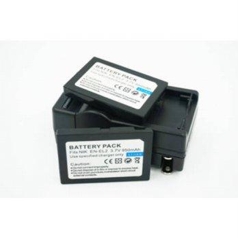 [globalbuy] 2x EN-EL2 Camera Digital Battery with ENEL2 Charger For Nikon Coolpix 2500 350/1268270