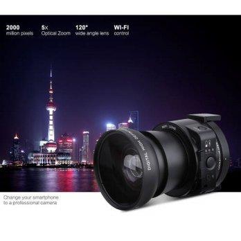 [globalbuy] AMKOV AMK-OX5 Mini Selfie Lens-style Digital Camera Camcorder Wifi 20MP 4X dig/2512386
