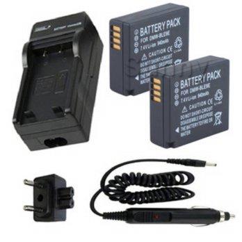 [globalbuy] Battery (2-Pack) +Charger for Panasonic DMW-BLE9, DMW-BLE9E, DMW-BLE9PP, DMW-B/1820932