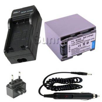 [globalbuy] Battery and Charger for Sony NP-FP90 NP FP30 FP50 FP60 FP70 FP90 NPFP30 NPFP50/2959717
