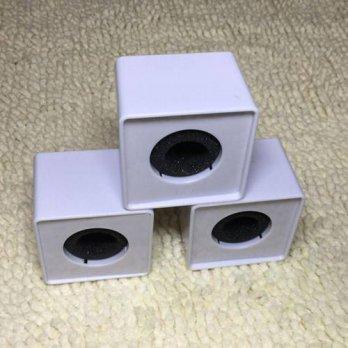 [globalbuy] Beautiful Gift 100 Brand New 2016 ABS Mic Microphone Interview Square Cube Log/2621674
