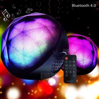 [globalbuy] Cool LED Color Mini Portable Wireless Bluetooth Speaker LED Light Wedding Part/2963538