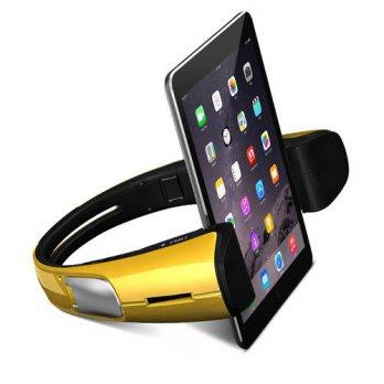 [globalbuy] Cool Portable Wireless Bluetooth Stereo Boombox Speaker for iPad Handsfree Blu/2963873