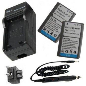 [globalbuy] Details about Battery (2) + Charger for Olympus OM-D EM1, OM-D EM5, PEN EP5 Di/859735