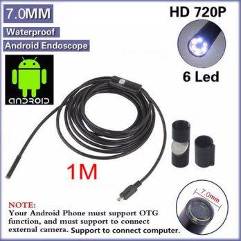 [globalbuy] GRDEAL Waterproof 7.0mm 1M 6 LED Mini Lens Camera USB Pen Inspection Endoscope/2701056