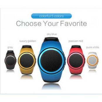 [globalbuy] Hands Free Portable Mini Watch Style Bluetooth 2.1+EDR Sport Speaker TF Card W/2145923
