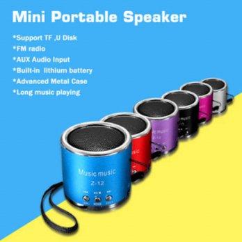 [globalbuy] Hot Z12 Mini Cylinder Portable Speaker Amplifier FM Sound Music Radio HIFI Sup/1585805