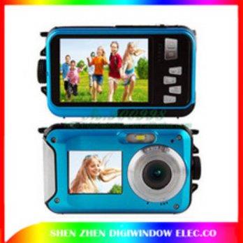 [globalbuy] MAX 24MP Waterproof Digital Camera Dual Screens (Back 2.7 inch + Front 1.8 inc/2413439