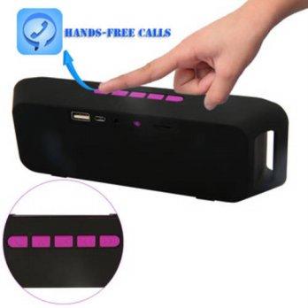 [globalbuy] MIni Portable Handsfree Stereo Bluetooth Speaker With TF Card Slot LED light W/2145694
