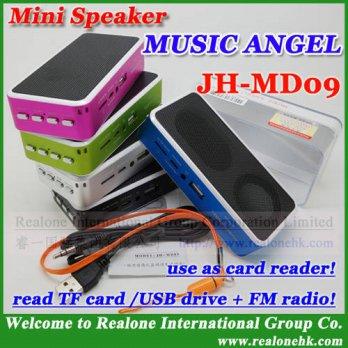 [globalbuy] MUSIC ANGEL JH-MD09 portable speaker Support TF card/USB Flash+FM radio+100 or/2621950