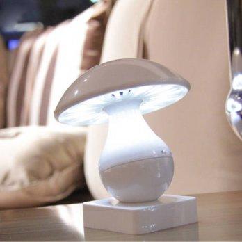 [globalbuy] Mushroom Wireless Bluetooth Stereo Smart LED Light Speaker Touch Sensor Dimmab/2963463