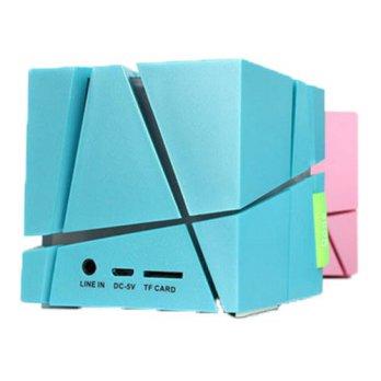 [globalbuy] New Fashionable Beautiful Magic Cube Portable Mini Bluetooth Speaker With LED /2523280