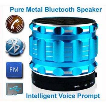 [globalbuy] Soundbar FM Radio Bleutooth USB Blutooth Mini Wireless Subwoofer Portable Blue/2047108