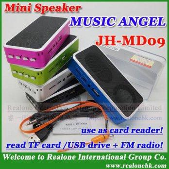 [globalbuy] Speaker+Memory card, Original music angel speaker JH-MD09+TF Card 2GB tf card /2522623