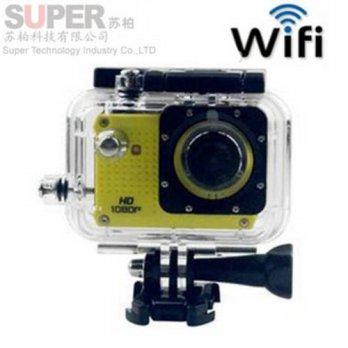 [globalbuy] WIFI Action Camera Diving 30M Waterproof Camera 1080P Full HD S30W Helmet Came/1025019