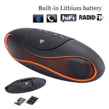 [globalbuy] Wireless Bluetooth Speaker Music Sound Box QFX Portable Football Subwoofer Han/1584770