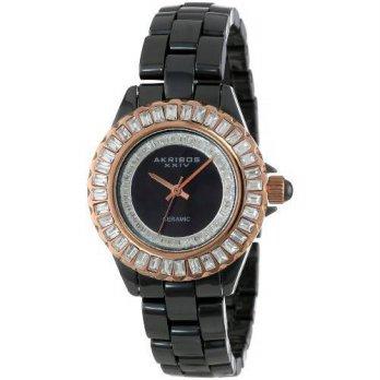 [macyskorea] Akribos XXIV Womens AK518RGB Ceramic Quartz Baguette Bracelet Watch/9954259