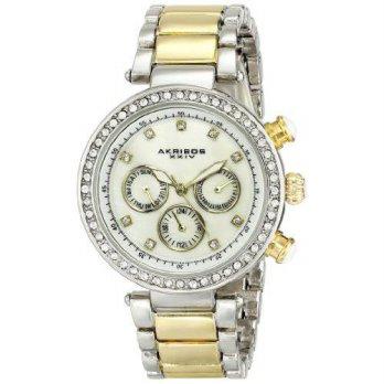 [macyskorea] Akribos XXIV Womens AK681TTG Lady Diamond Quartz Two-Tone Bracelet Watch/9951756