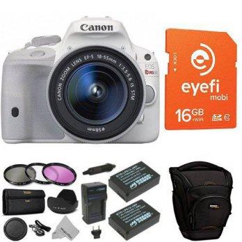 [macyskorea] Amazon Canon EOS Rebel SL1 Digital SLR with 18-55mm STM Lens (White) + Eye-Fi/9505822
