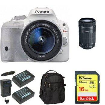 [macyskorea] Amazon Canon EOS Rebel SL1 (White) with 18-55mm STM with 55-250mm STM Lenses /7697026