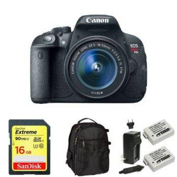 [macyskorea] Amazon Canon EOS Rebel T5i Digital SLR with 18-55mm STM Lens + Memory Card, B/7070290