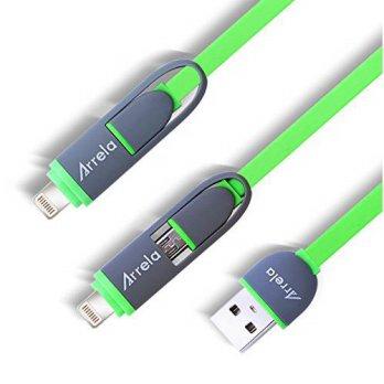 [macyskorea] Arrela 2 in 1 USB Noodle Cable 8 pin Lightning Cable & Micro USB Cable Univer/9131626