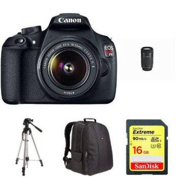 [macyskorea] Canon EOS Rebel T5 Digital SLR Bundle with 18-55mm and 55-250mm STM Lens with/7070381