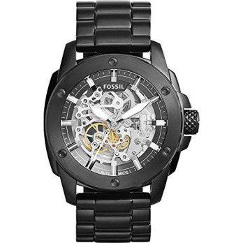 [macyskorea] Fossil Mens ME3080 Modern Machine Automatic Stainless Steel Watch - Black/9529334