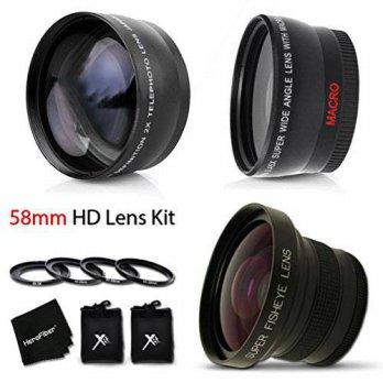 [macyskorea] HeroFiber Xtech 58mm Fisheye Lens + 58mm Wide Angle Lens w/ Macro + 58mm 2 x /7696437